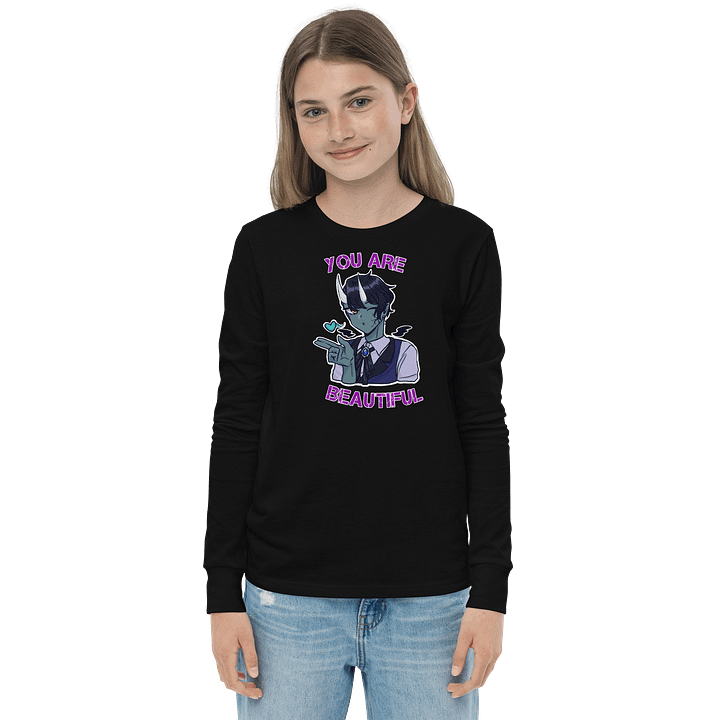 You Are Beautiful Youth Long Sleeve Shirt product image (1)