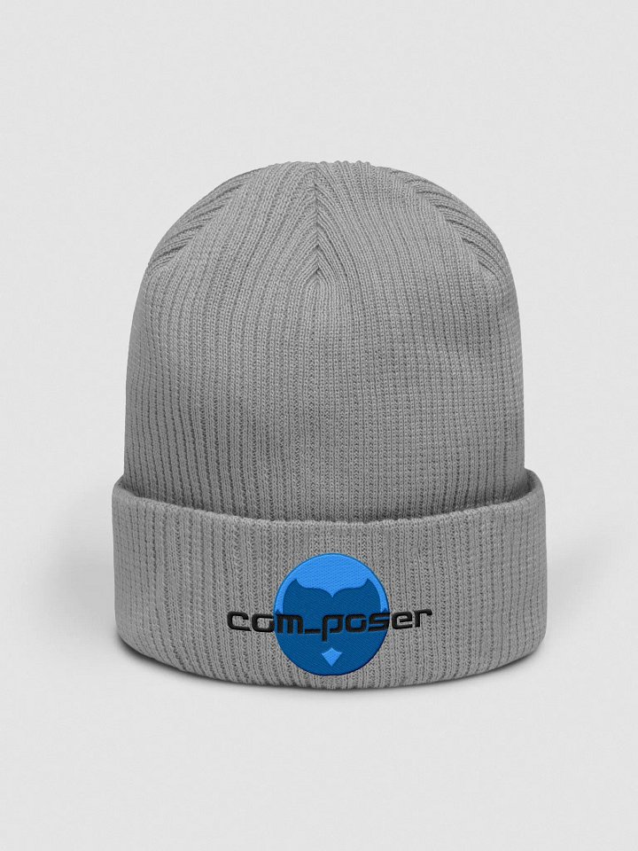 Poser Ribbed Beanie (Black Logo) product image (1)