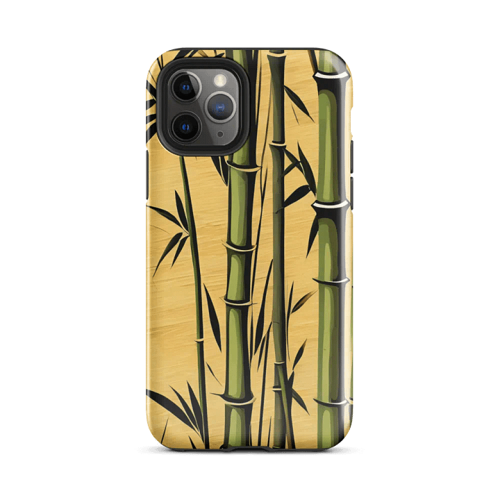 Tough Phone Case for iPhone® - Minimalist Painting of Bamboo product image (2)