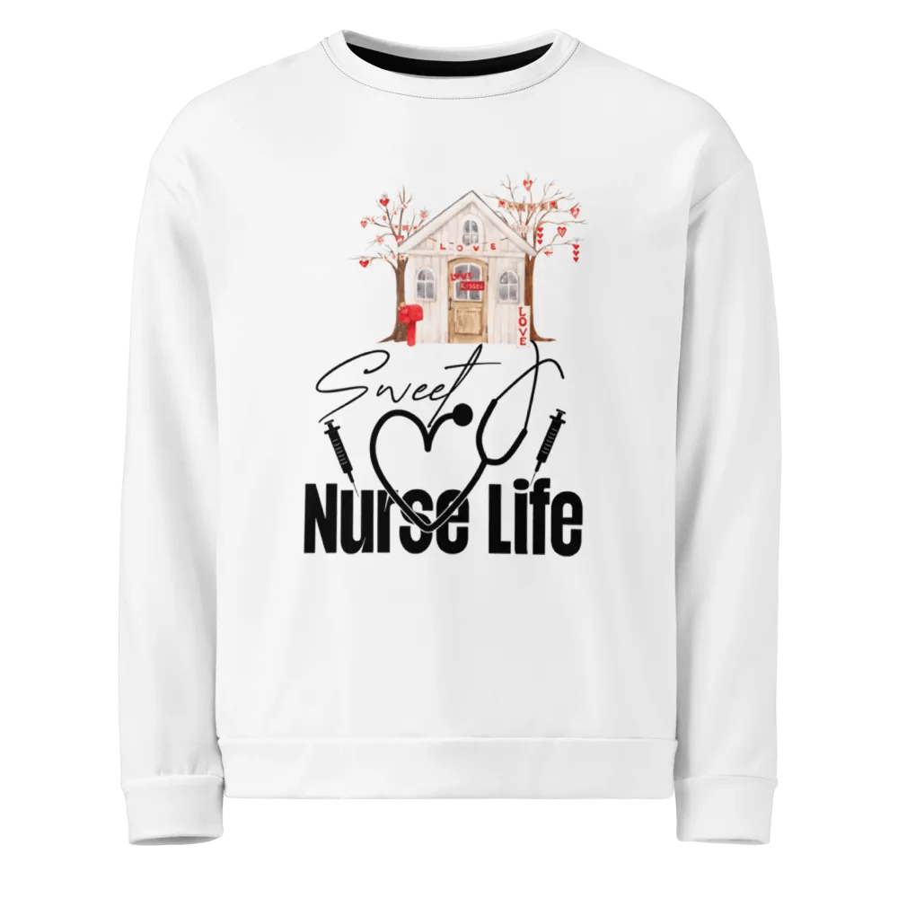 Sweet Nurse Life All-Over Print Sweatshirt product image (1)