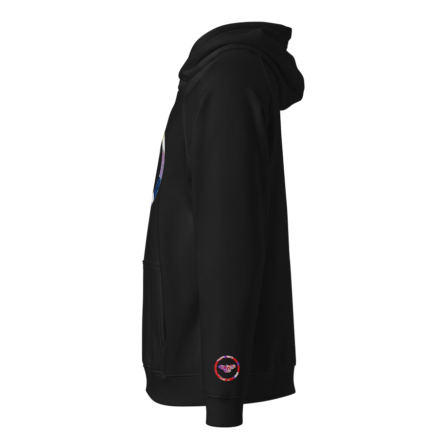 Moth SOL'S Eco Raglan Hoodie (Front Patch) with Embroidered Sleeves product image (3)