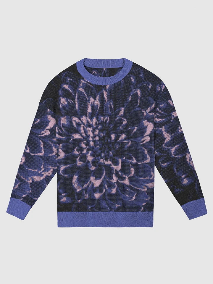 Blue Chrysanthemum Relaxed Fit Sweater product image (4)