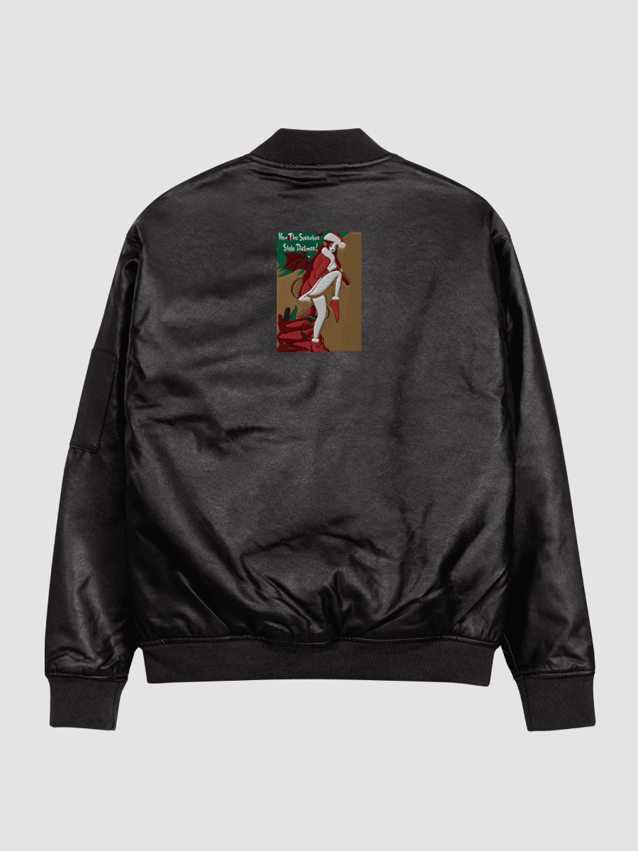 Succ Stole Dickmas Faux Leather Bomber product image (4)