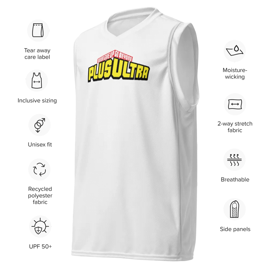 Never Give Up Go Beyond Plus Ultra Basketball Jersey product image (7)