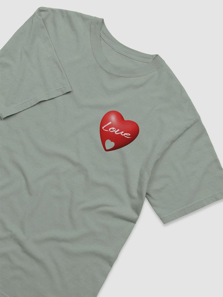 Love in a 3D Heart T-Shirt (Small Design) product image (2)
