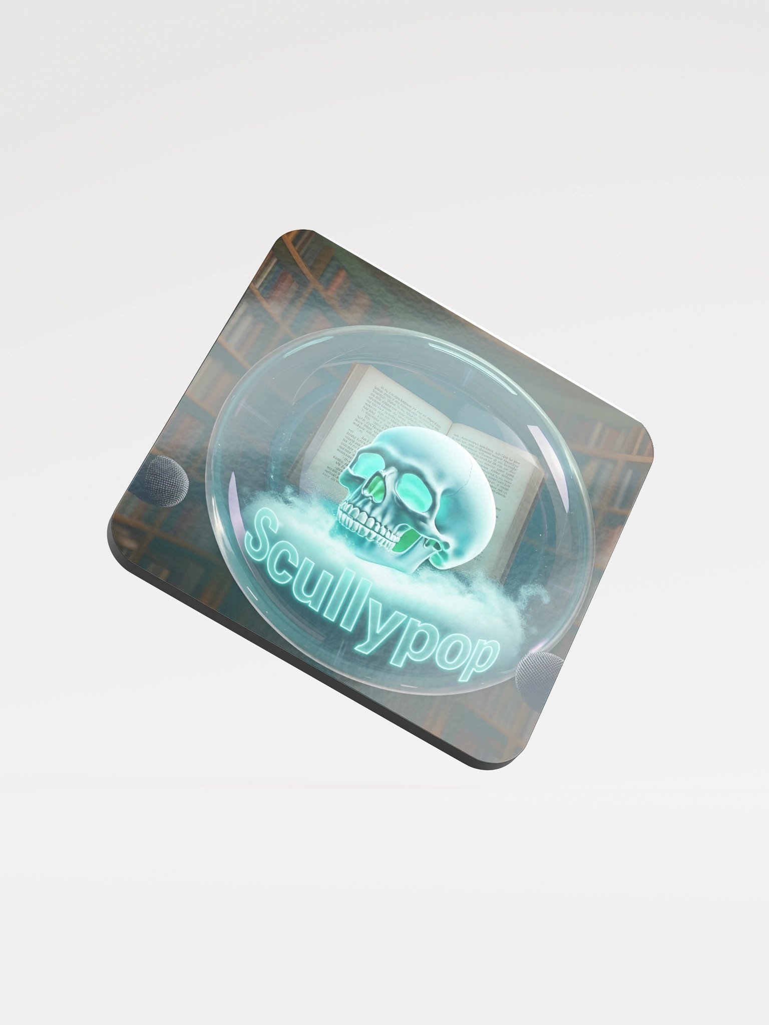 Team Scullypop Skull Glass Sphere Coaster product image (1)
