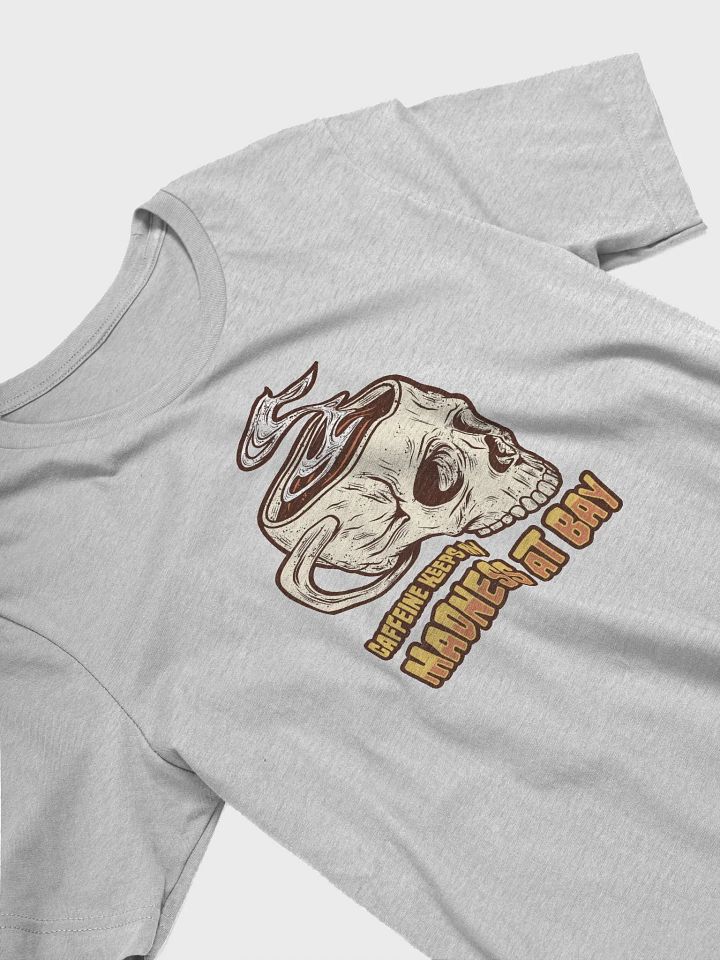 Gothic Skull Coffee T-Shirt – Caffeine Keeps My Madness at Bay product image (2)