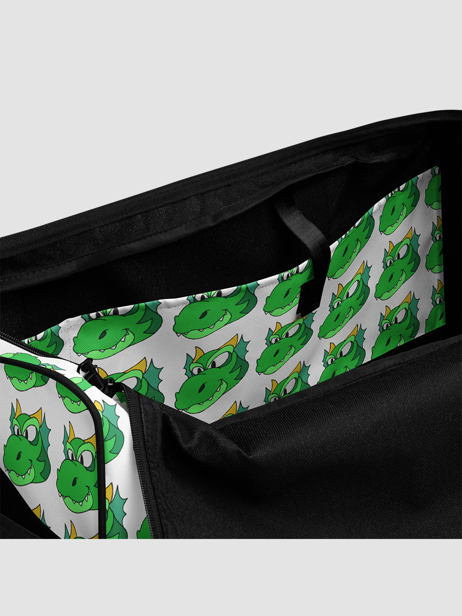 Happy Green Dragon All-Over Print Duffle Bag product image (7)