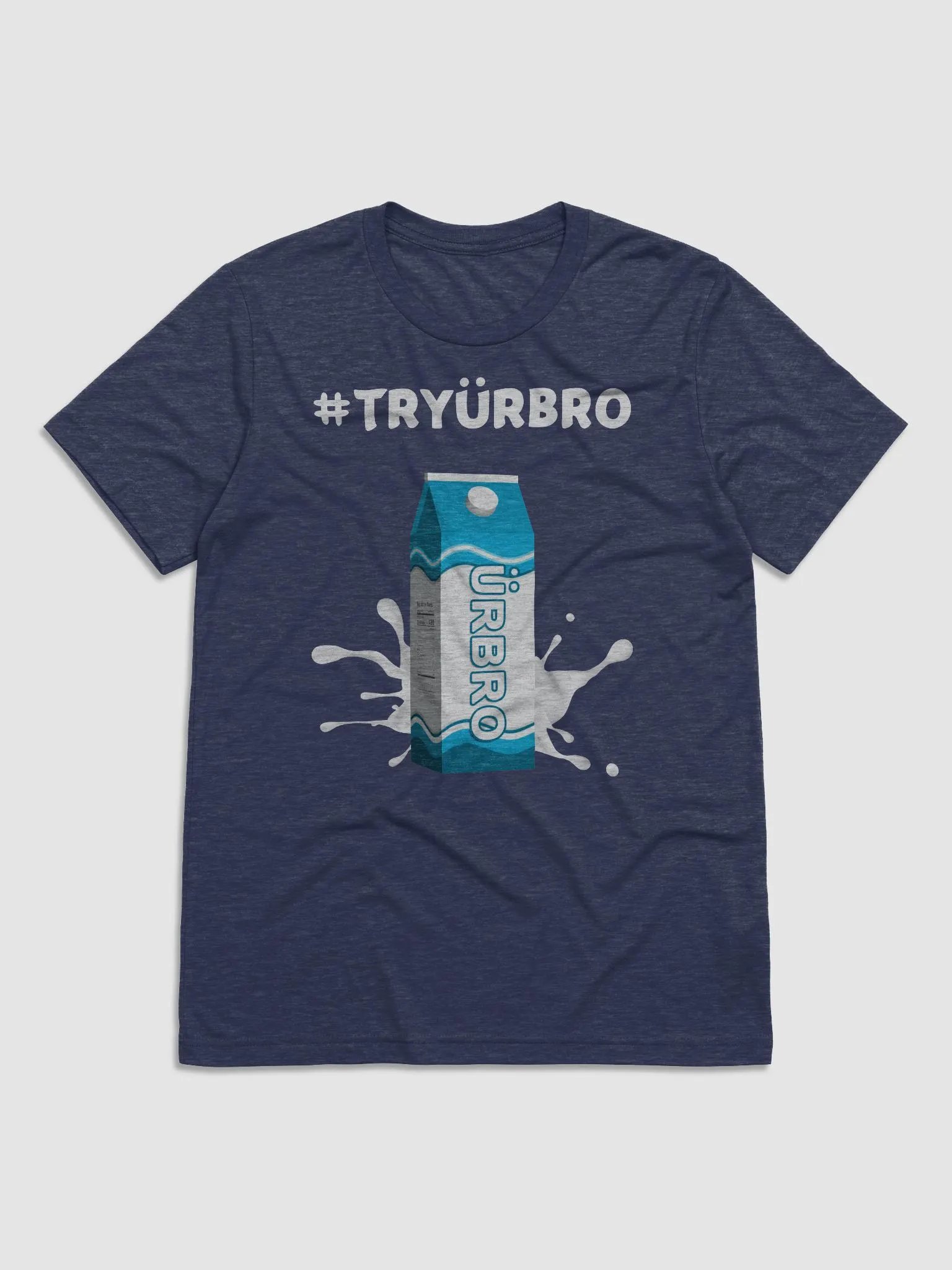 Tryurbro Milk | Triblend T-shirt | Dark | Wave #1 product image (3)