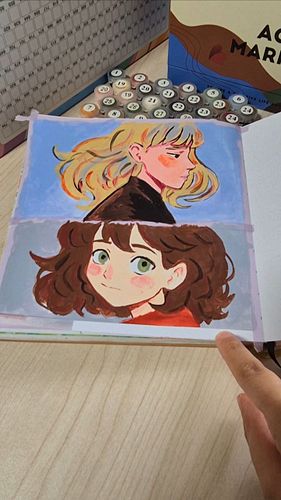 I haven't painted in acrylic paint in a long time. But I remembered that I enjoy using acrylic paint. I just don't like the c...