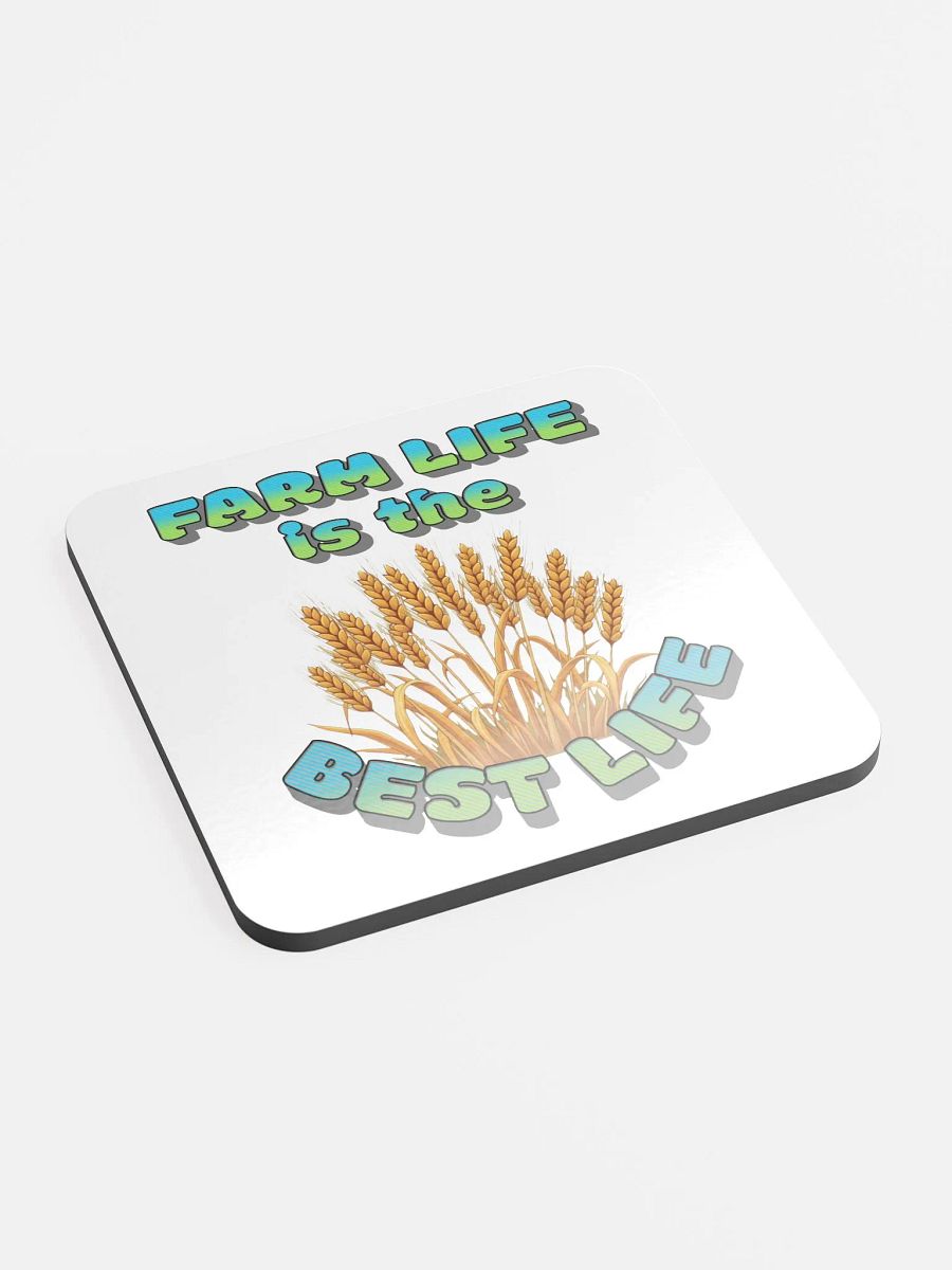 Farm Life Is The Best Life Illustrated Glossed Coaster product image (3)