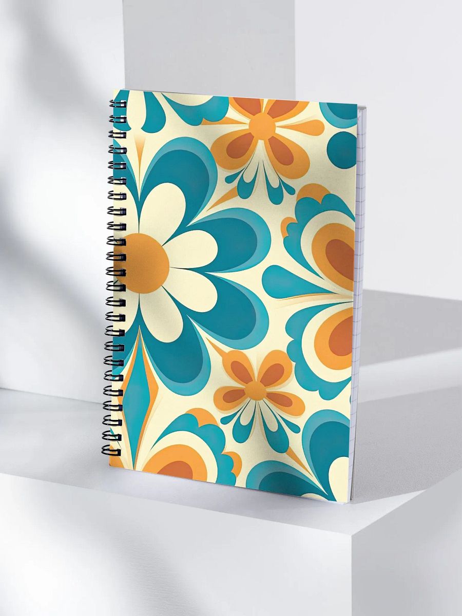 Retro Groovy Floral Notebook product image (4)