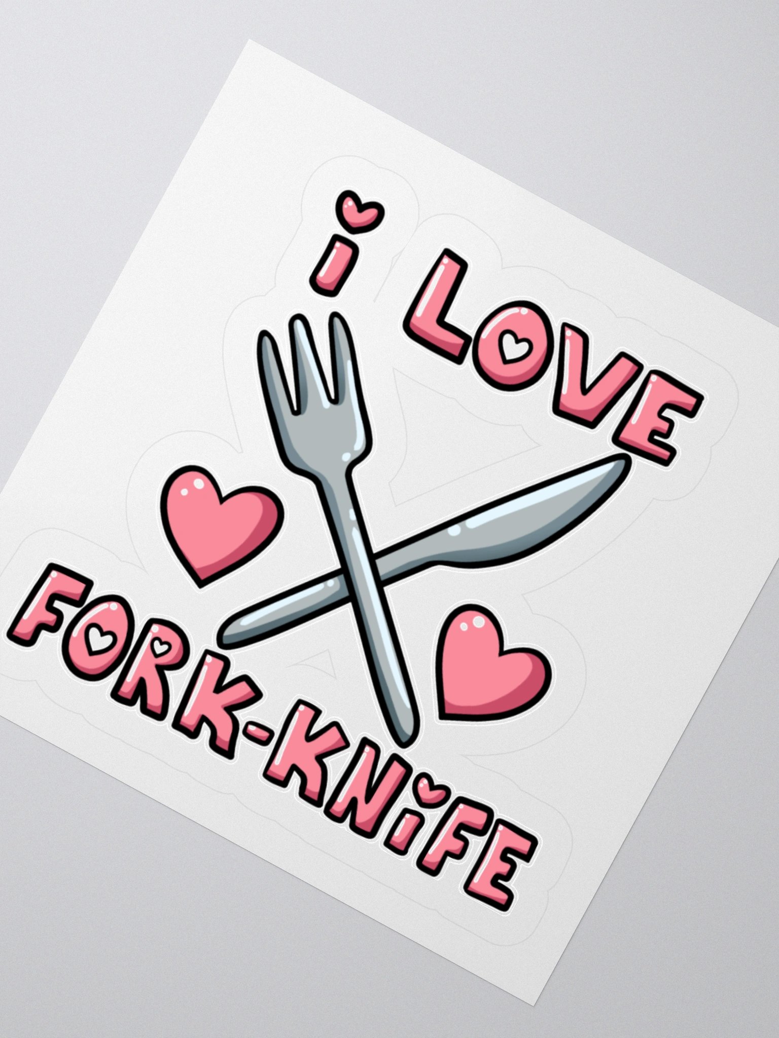 I ♥ Fork-Knife Sticker product image (4)