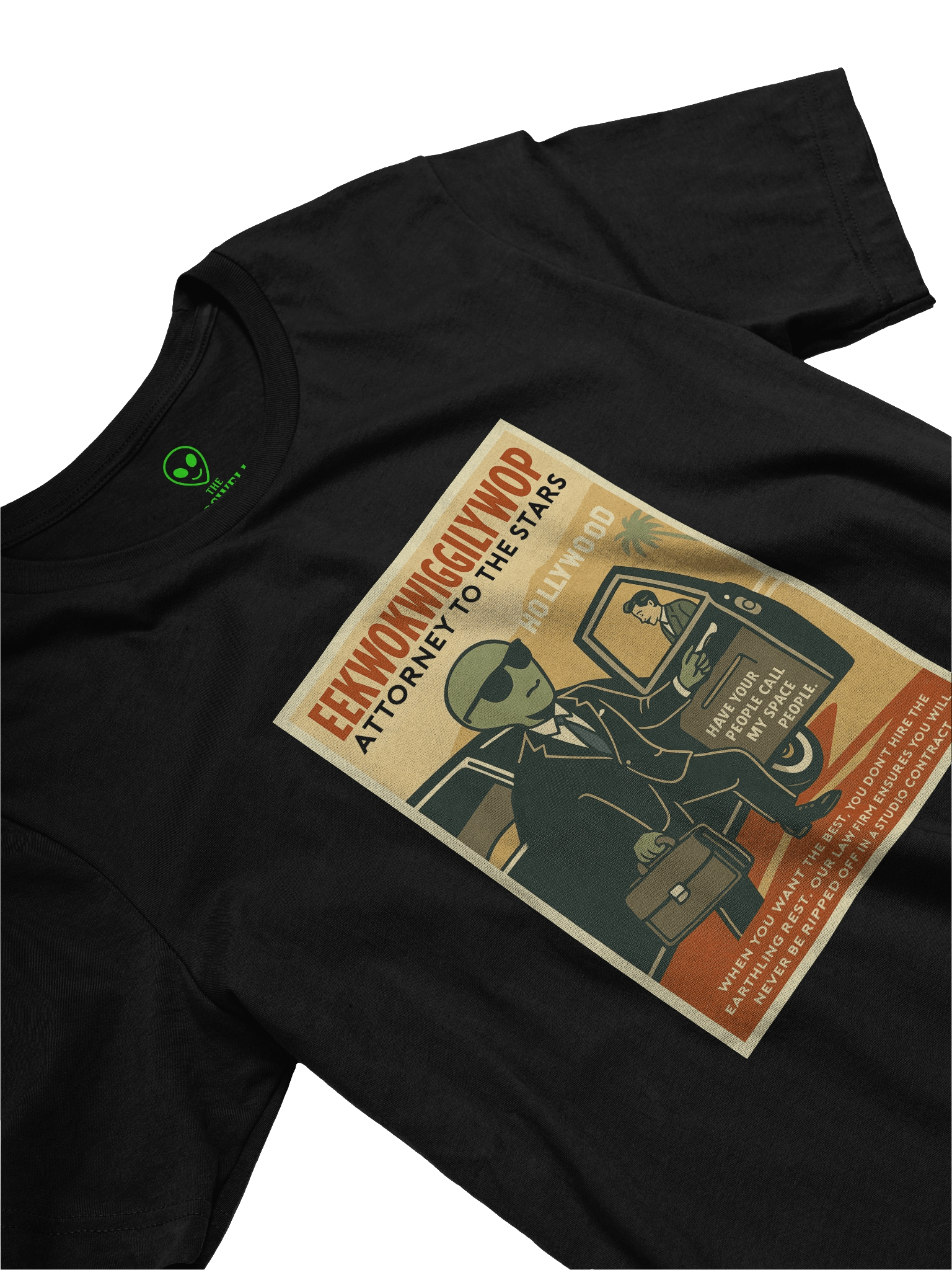 Attorney to the Stars Roswell Aliens 1950's Retro Poster Unisex T-Shirt product image (3)