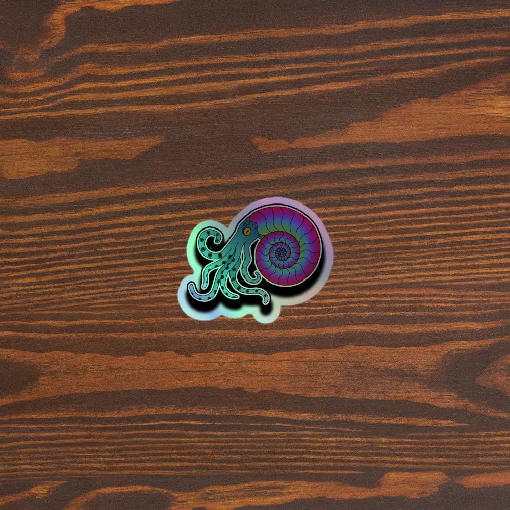 Ammonite Holographic Sticker Sheet product image (3)