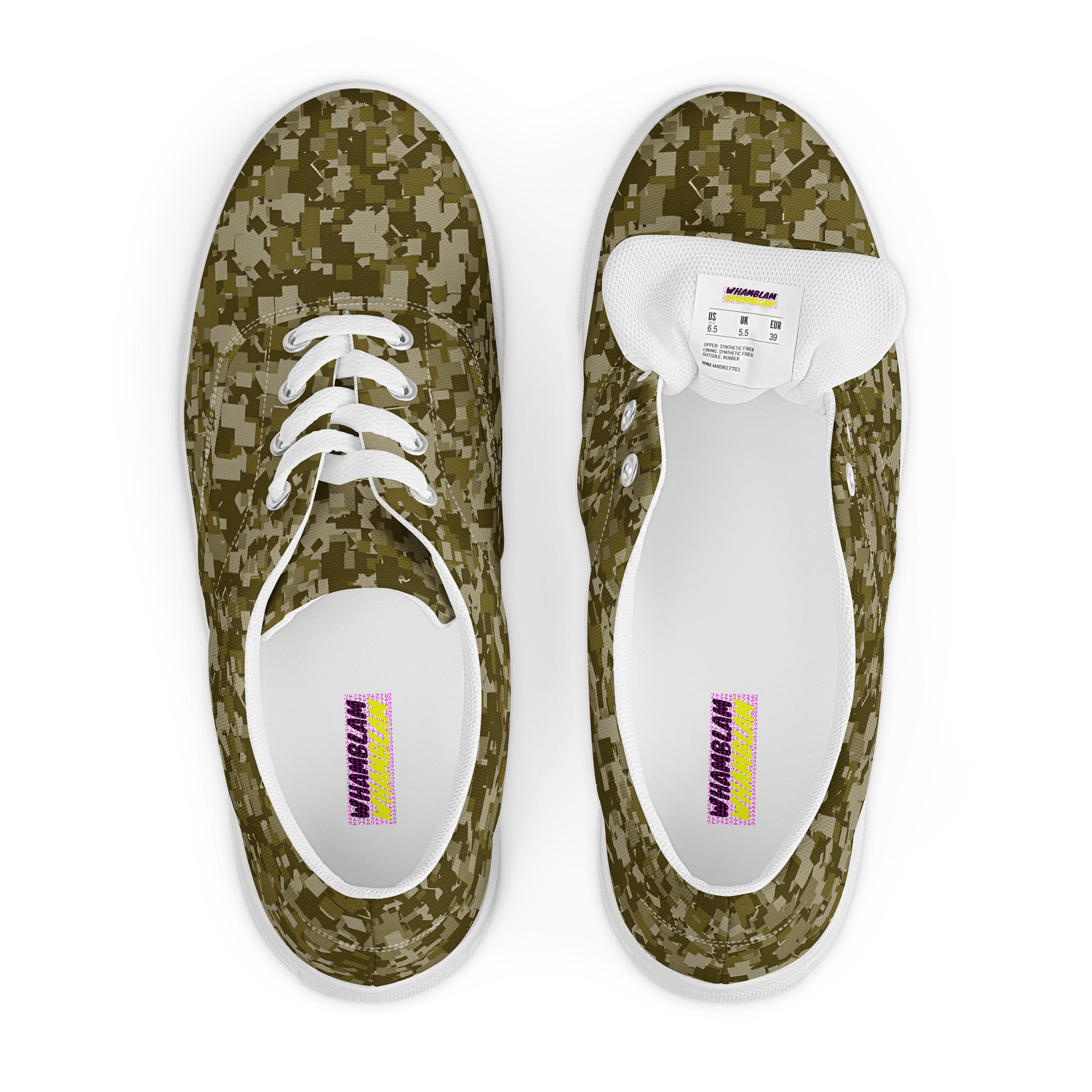 Pixelated Camo Men's Canvas Shoes product image (6)