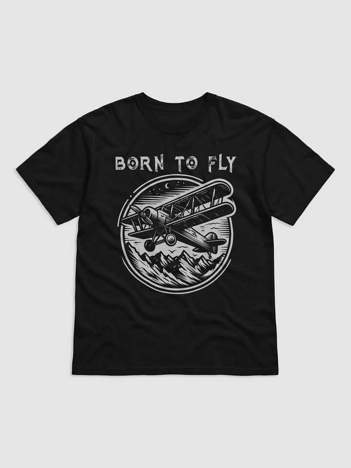 Vintage Airplane Biplane T-Shirt - Retro Aviation Look T-Shirt product image (1)