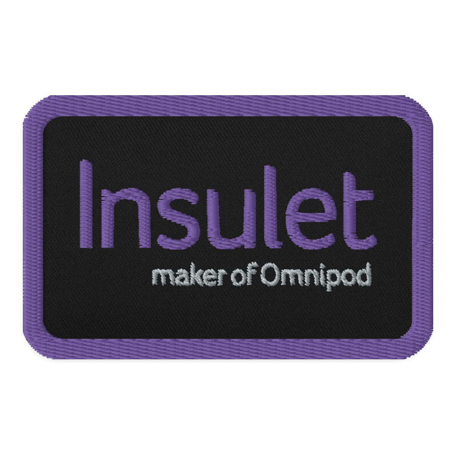 Insulet Embroidered Patch product image (1)