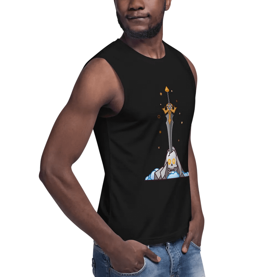 Sword in the Skull - Argent Variation - Men's Style Muscle Tank product image (8)