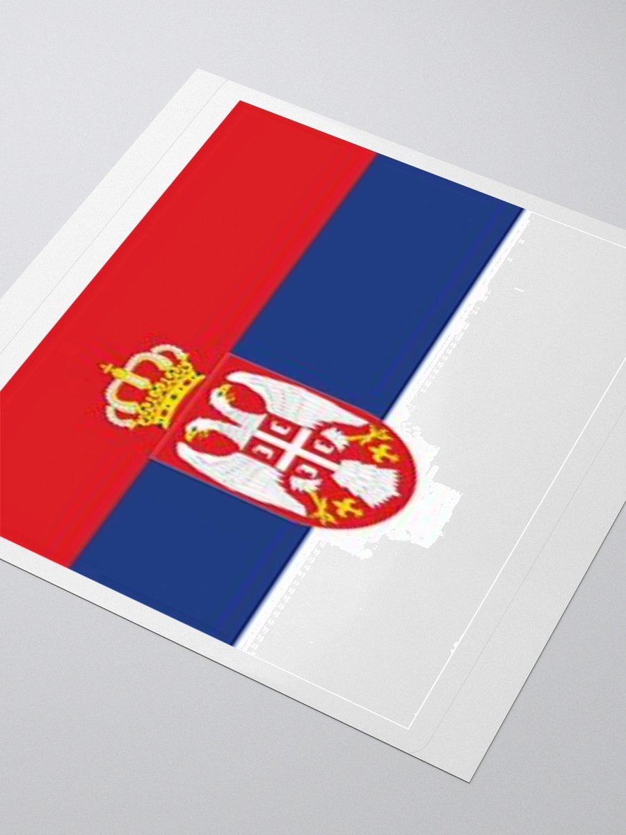 Serbia Flag Sticker - Durable Vinyl for Indoor Use - Multiple Sizes Available product image (9)