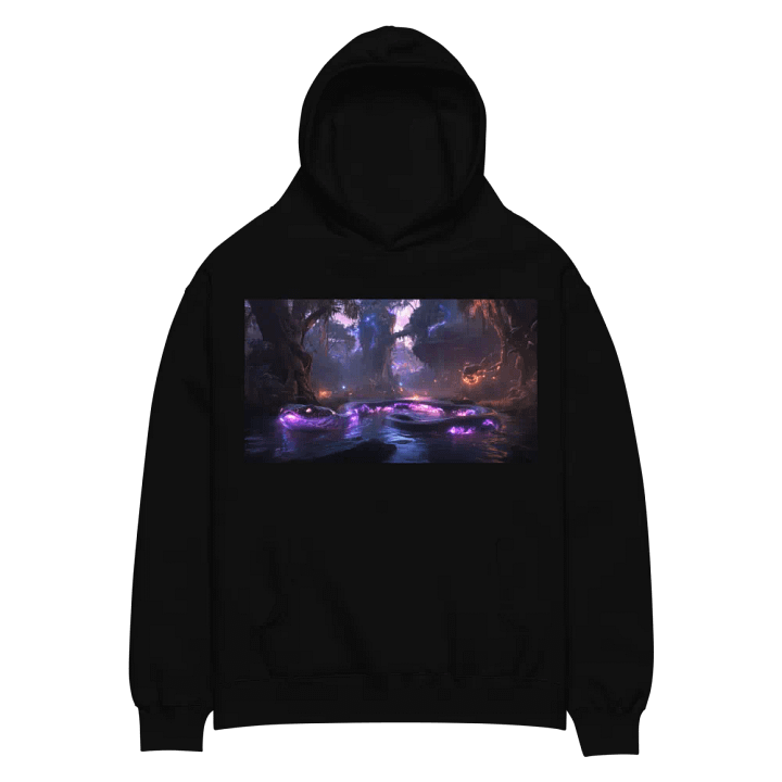 Luminous Serpent Oversized Hoodie product image (2)