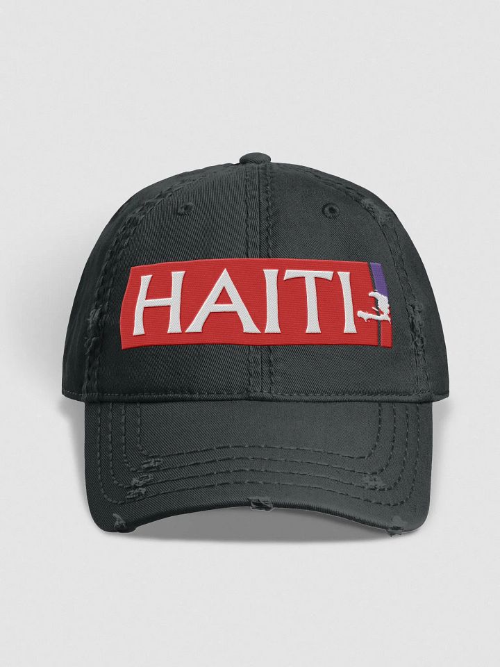 Haiti Pride Distressed Dad Hat product image (3)