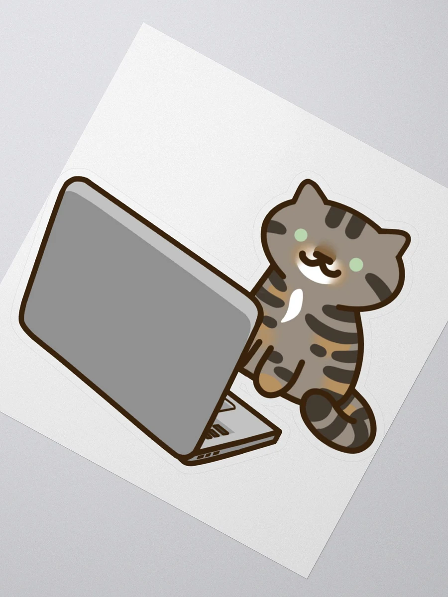 Credit Cat at Work Sticker product image (3)