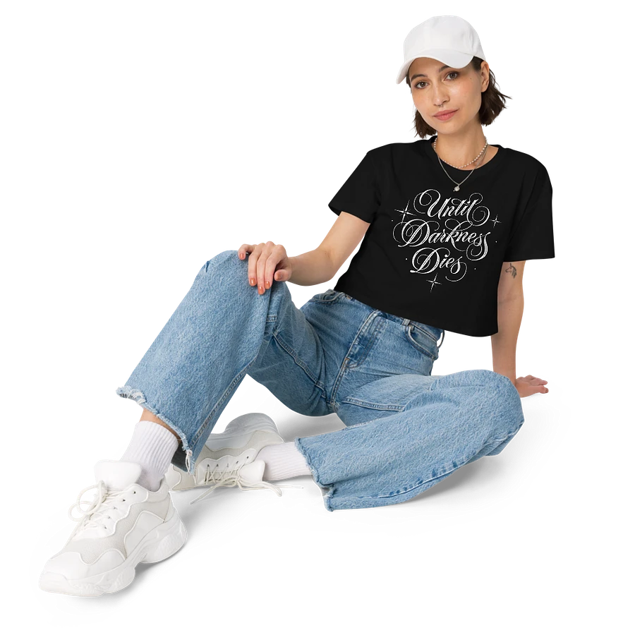 Until Darkness Dies (simple design) Women's Premium Crop Top product image (11)