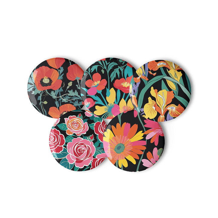 Floral Fusion Pin Buttons Set product image (2)