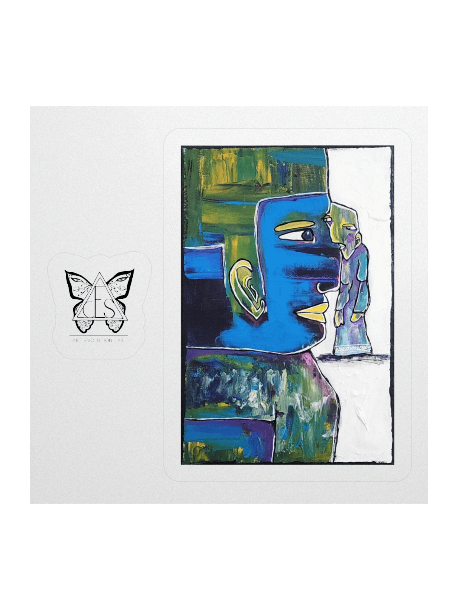 EYE to Eye Art Sticker – Expressive Design for Journals, Laptops & More product image (1)