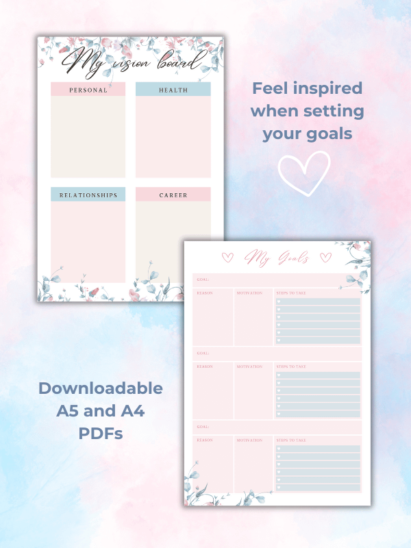 Vision Board & Goal Planning PDF