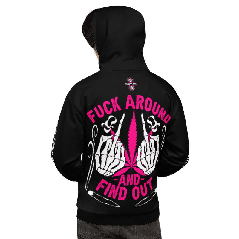 Hemp Quarters Pink Cannabis/FAFO Hoodie product image (11)