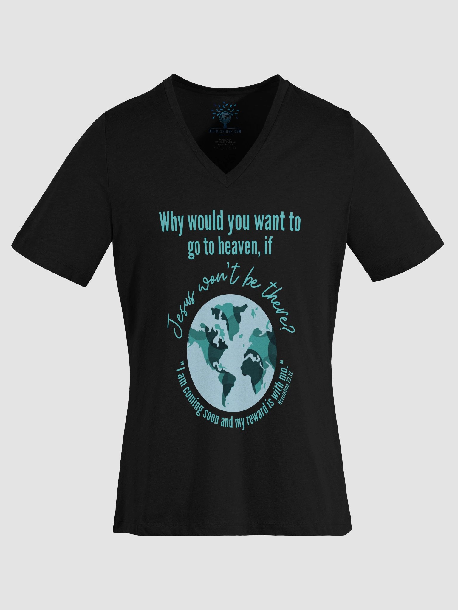 Why Go to Heaven Women's V-Neck T-Shirt product image (36)