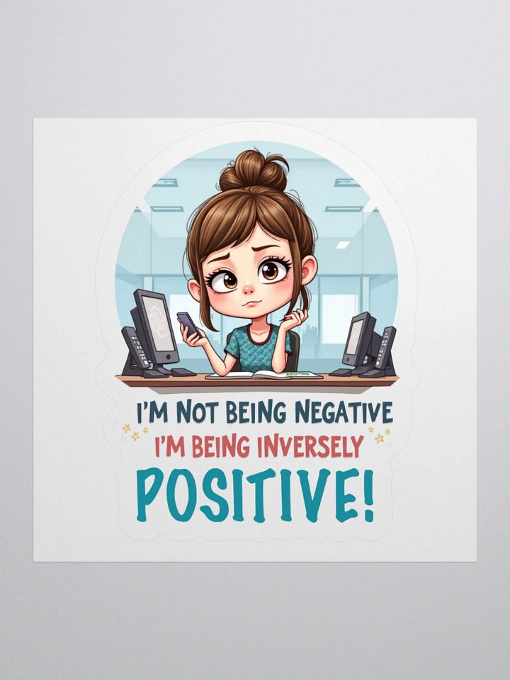 Inverse Positivity Kiss Cut Stickers product image (1)