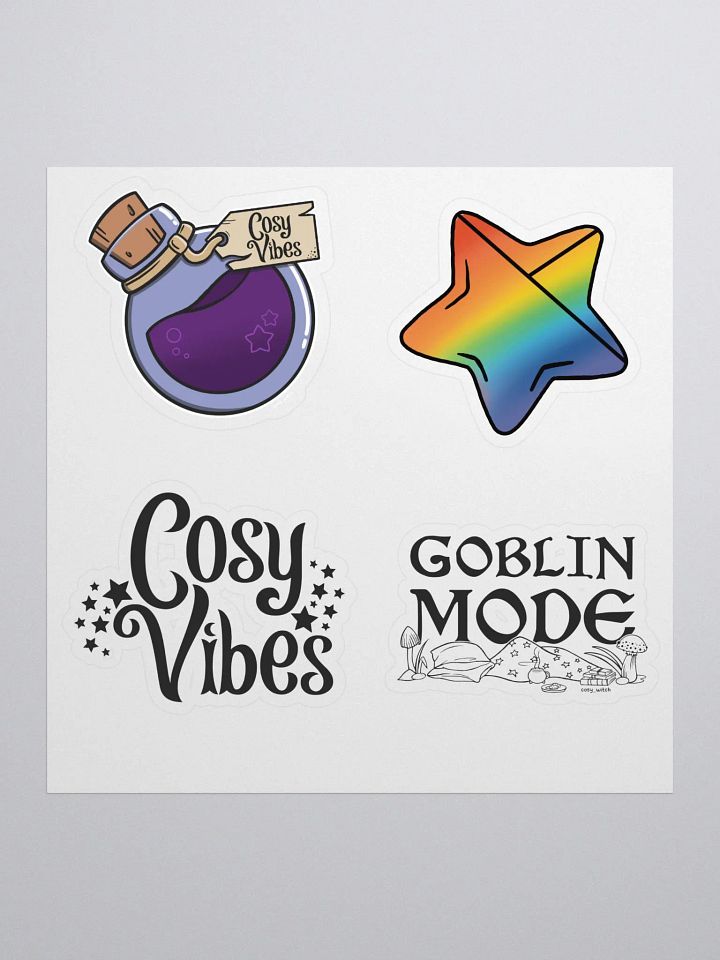 Cosy Vibes Sticker Sheet - 5" x 5" product image (1)