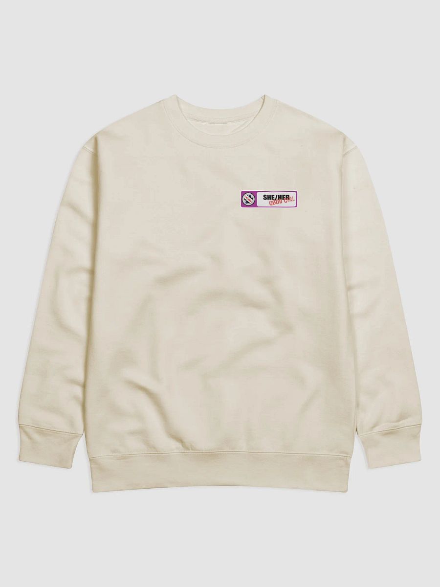 She/Her Good Girl Nametag Sweatshirt product image (1)