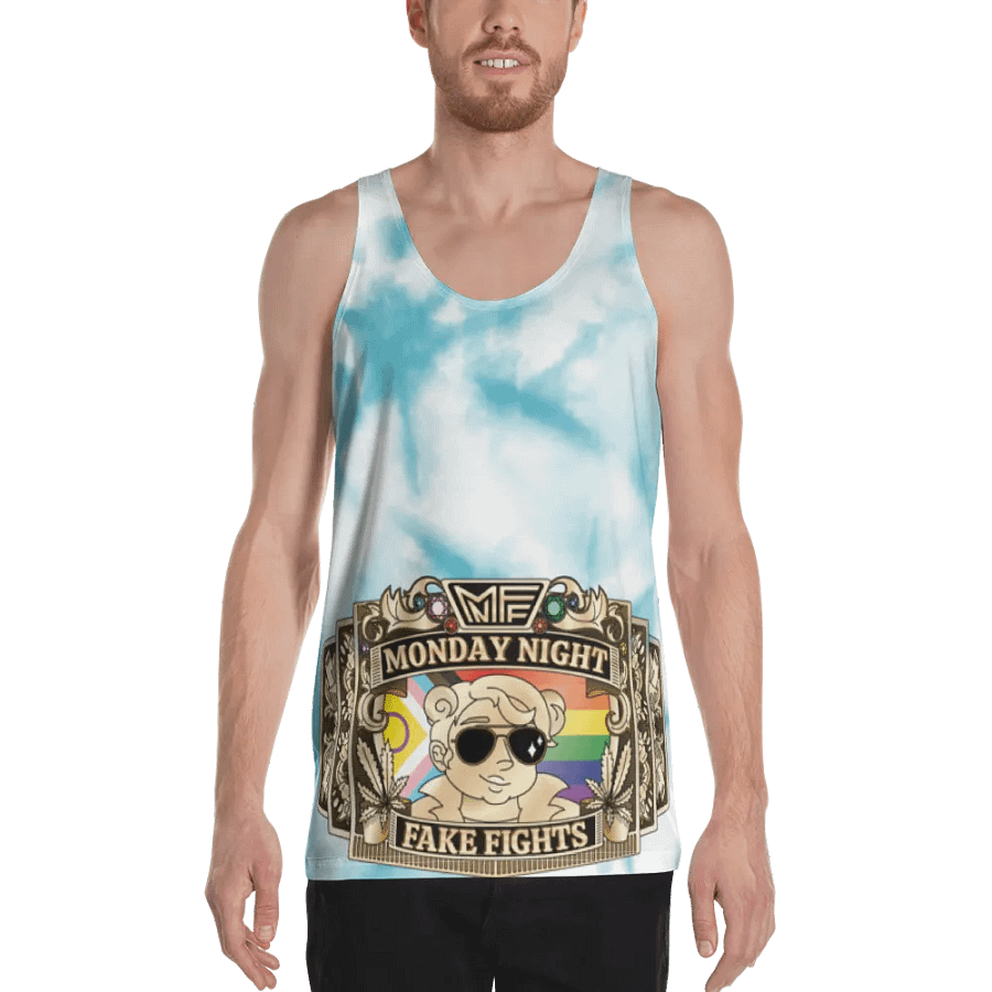 MNFF Championship belt Blue Tie Dye 