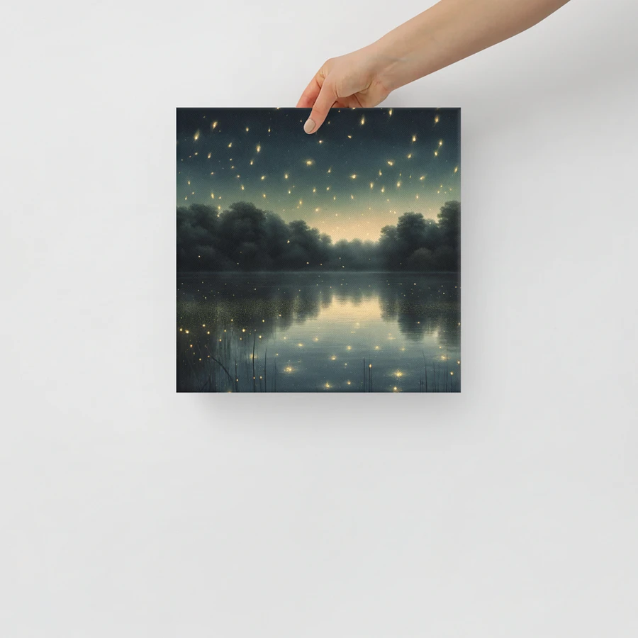 Evening Lake Scene With Fireflies Wall Art product image (14)