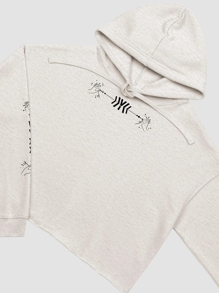 VYXX Cropped Hoodie - Light with Dark Print product image (5)