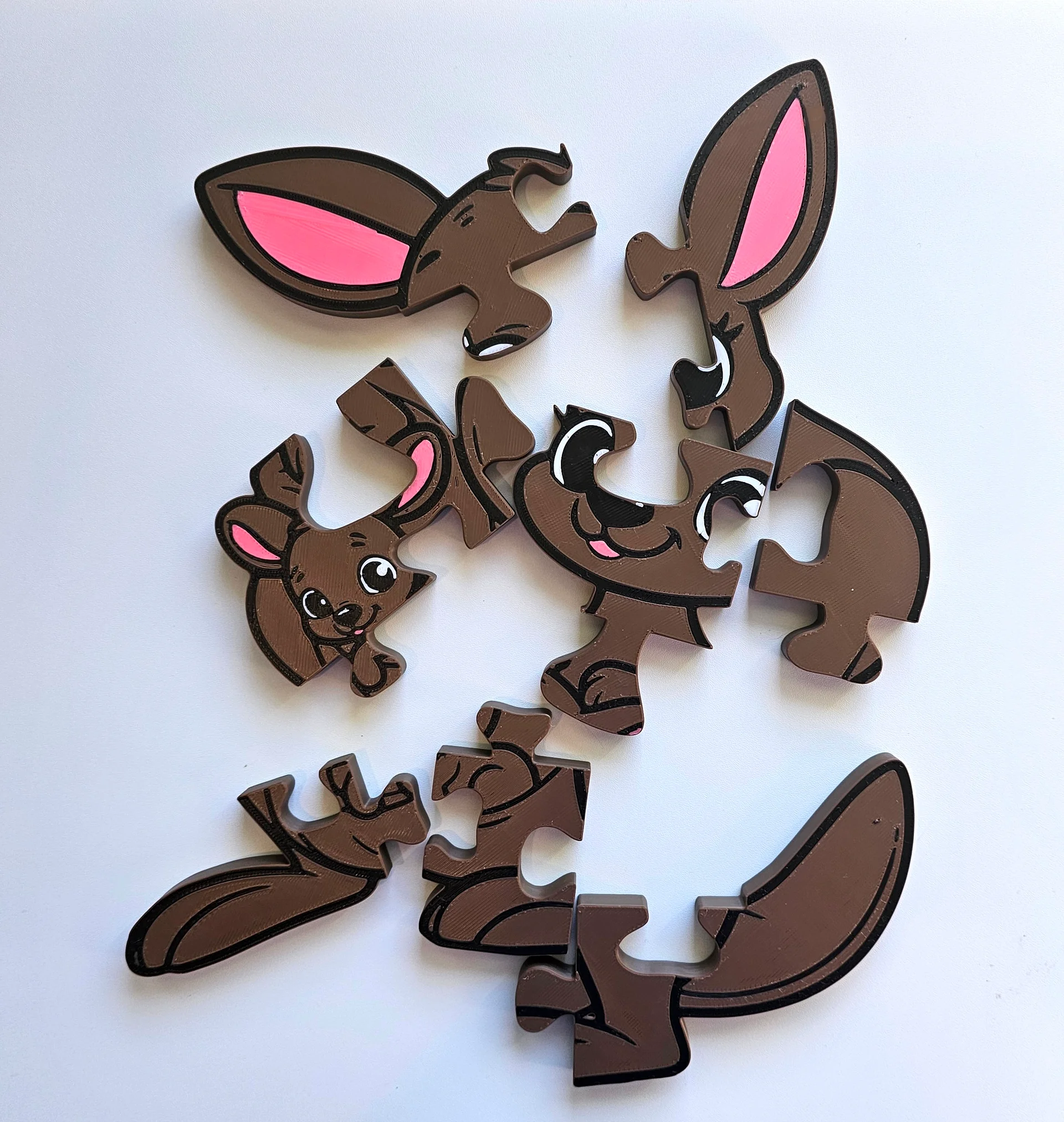 Kangaroo 3D Printed Puzzle – A Bouncy Brain Teaser for Little Hands! product image (2)
