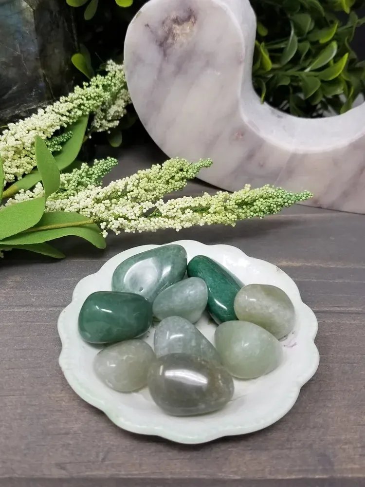 Green Aventurine Tumbled Pocket Stone – Luck • Growth • Emotional Healing product image (1)