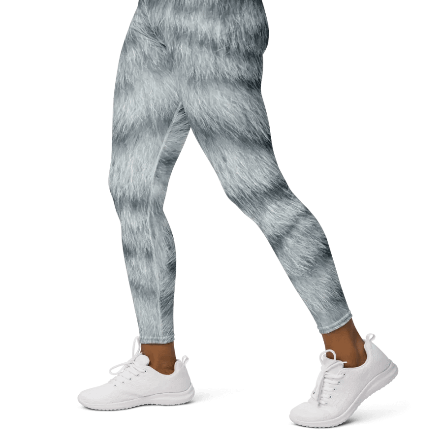 Silver Tabby Cat Yoga Leggings product image (4)
