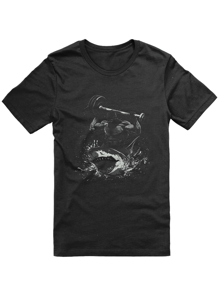 Shark Lifting Weights T-Shirt, Gym Bodybuilding Tee product image (1)