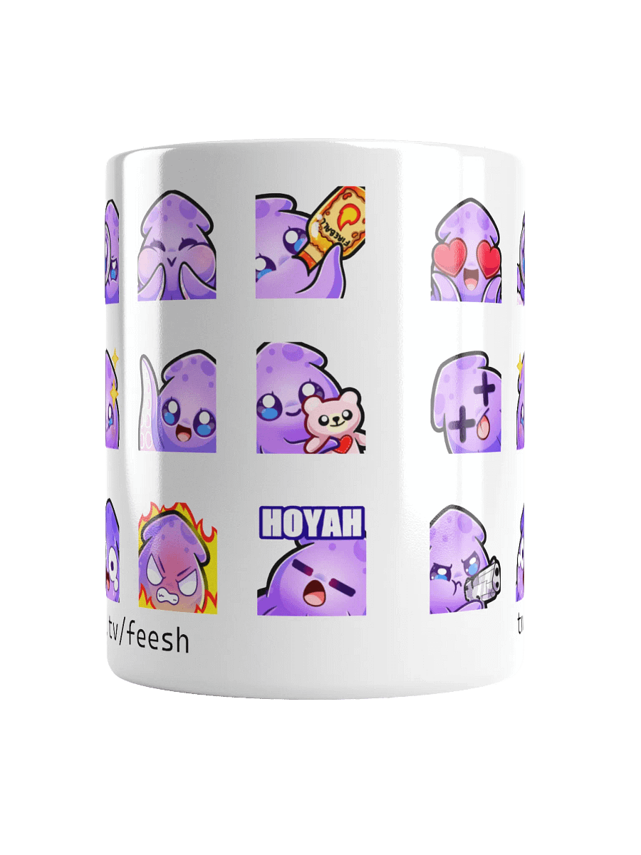 Squid Emote Coffee Mug [white] product image (5)