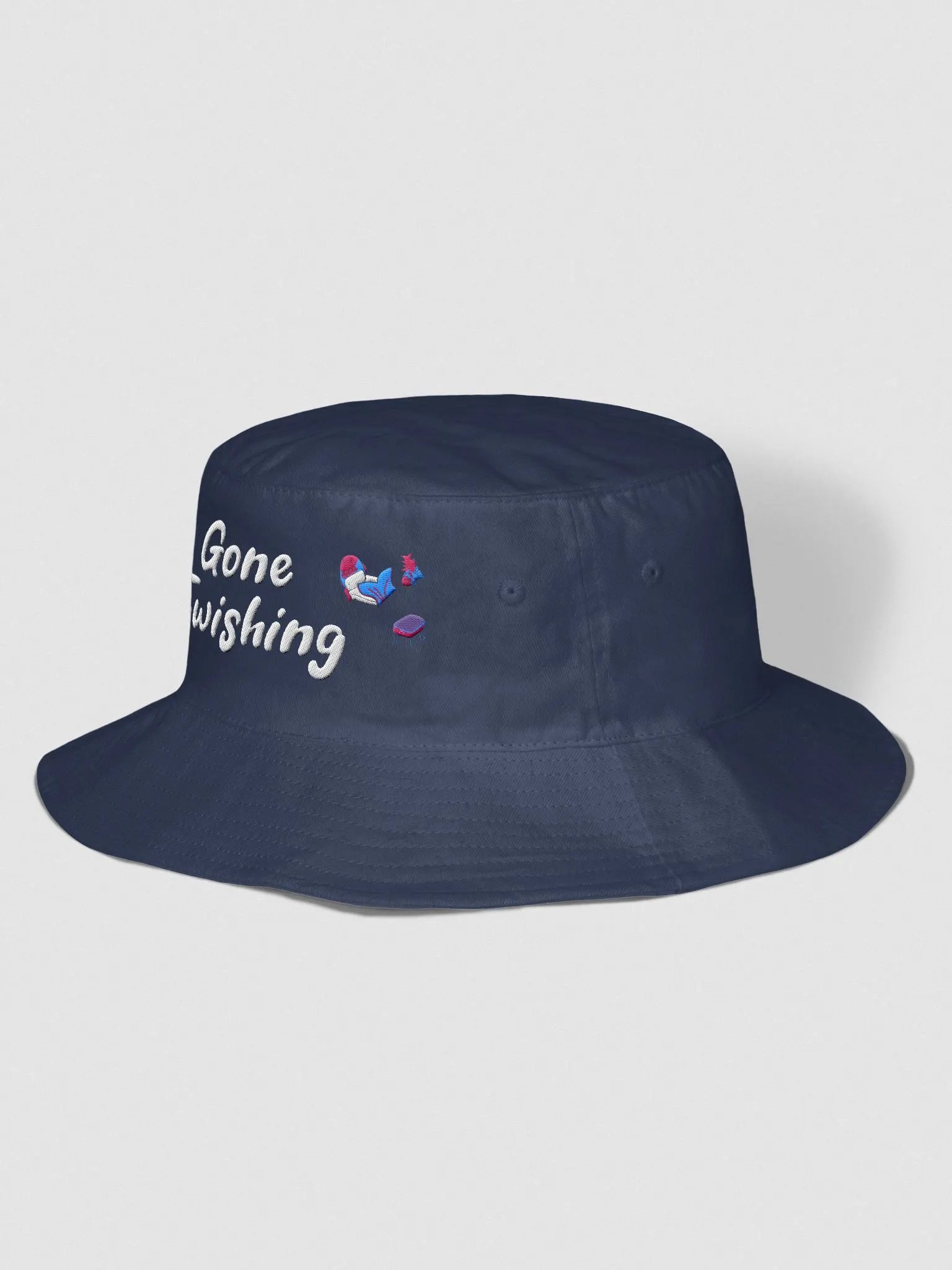 Gone Fwishing bucket hat - embroidered product image (17)