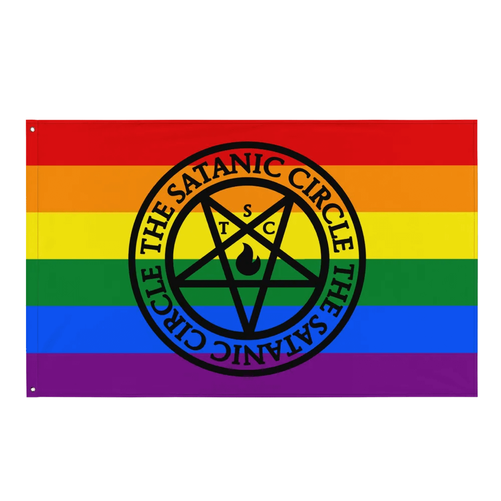 The Satanic Circle - Indoor Pride Flag product image (1)