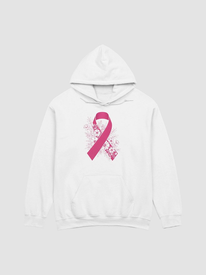 Floral Breast Cancer Ribbon Hoodie product image (8)