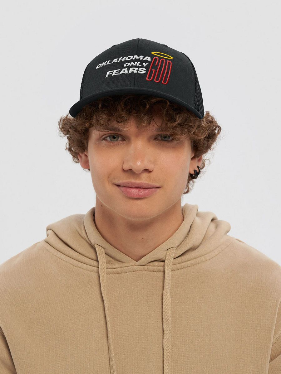 Oklahoma Only Fears God Trucker Hat product image (5)