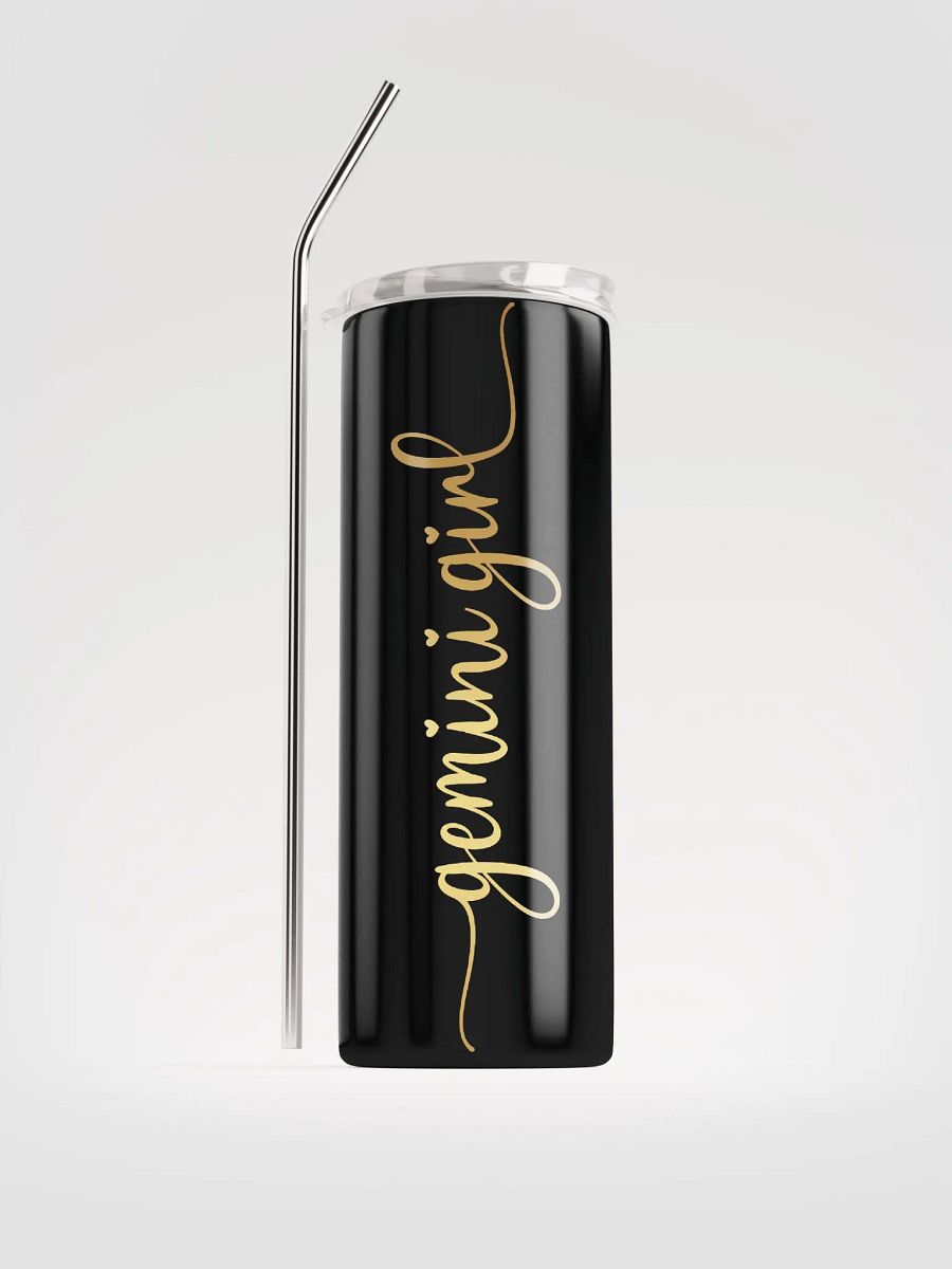 Gemini Zodiac Stainless Steel Tumbler - Embrace Your Inner Gemini Girl in Gold product image (1)