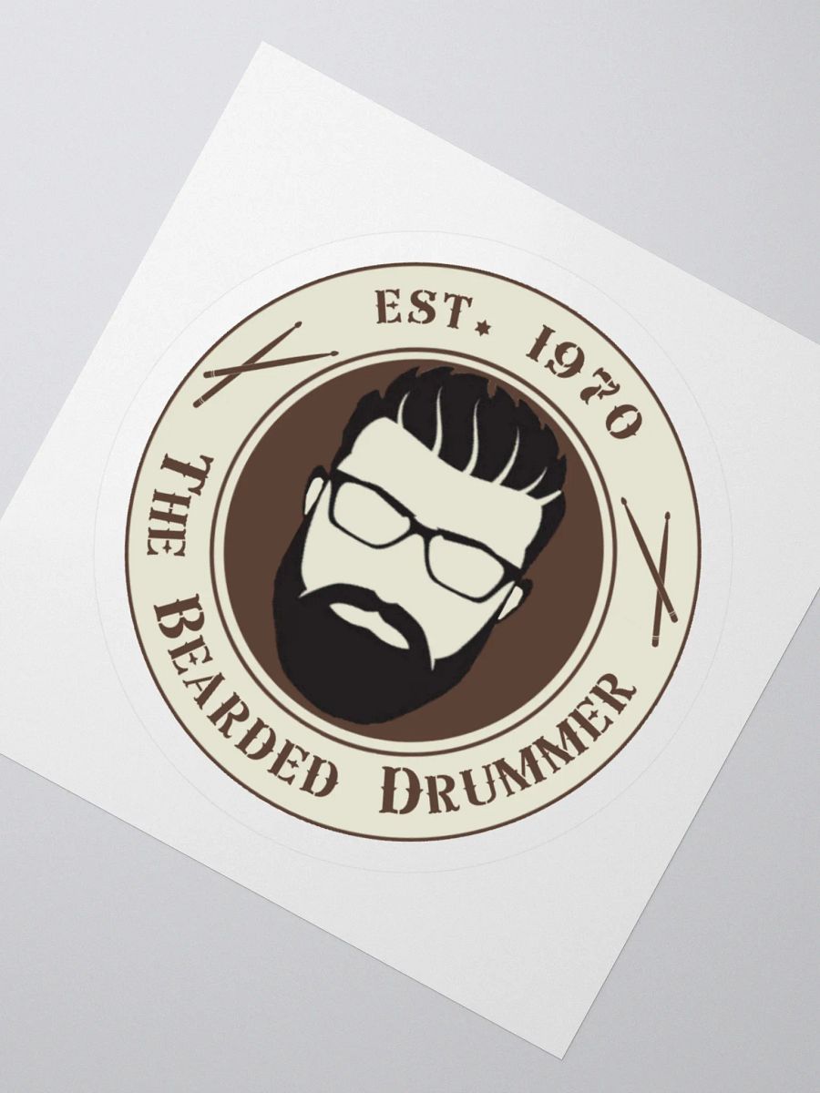 The Bearded Drummer Logo Sticker product image (6)